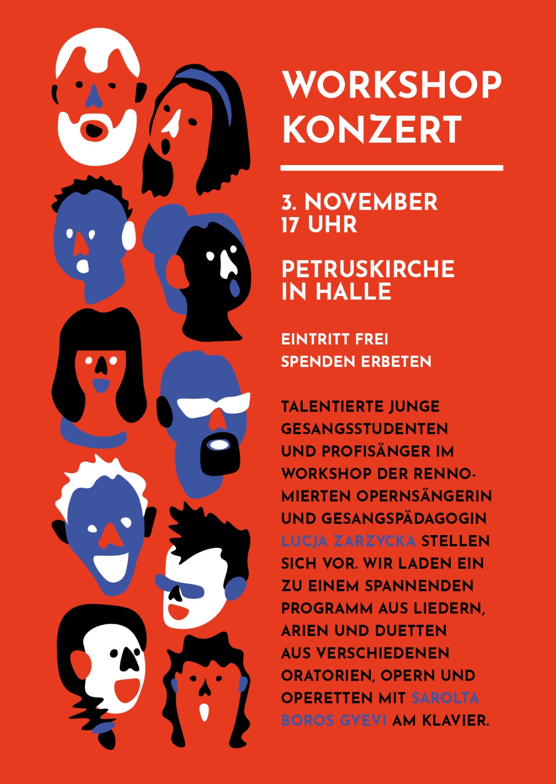 Workshop mit Konzert 2.und 3.11.2020